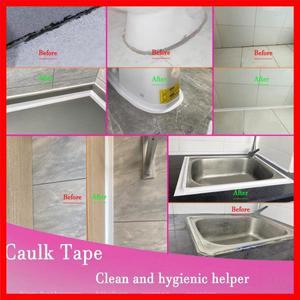 흰색 코킹 테이프 방수 자체 접착 화장실 실란트 욕조 씰링 스트립 욕실 샤워