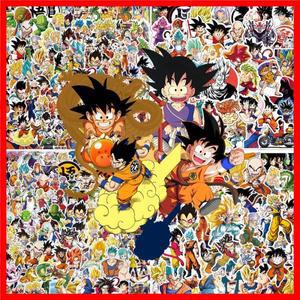 50/100pcs 클래식 애니메이션 드래곤 볼 스티커 만화 손오공 데칼 DIY 스케이트 보드 가방 노트북 멋진 방