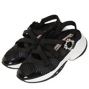 로저비비에 26SS 여성 비브 런 발레리나 플랫슈즈 블랙 RVW50643980 V4F 0XCR