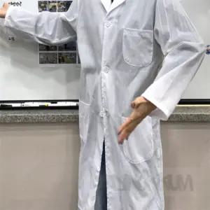 디노꿈 흰색 가운 S 화학실험복 실습가운