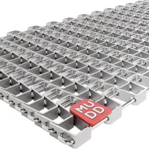 머드 헤비 듀티 금속 메쉬 도어 매트 ？ 30인치 x 17인치 2mm 두께의 강철 입구 파티오 및 작업 공간을 위한