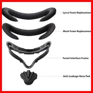 폼교체 Oculus Quest 2 통기성 땀 가드 페이스 패드 용 3D 모양의 얼굴 브래킷 액세서리 확대