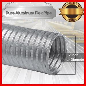 새로운 펠릿 스토브 신선한 공기 흡입 키트 2x60인치 외부 냉기 파이프용 알루미늄 플렉스 벤트