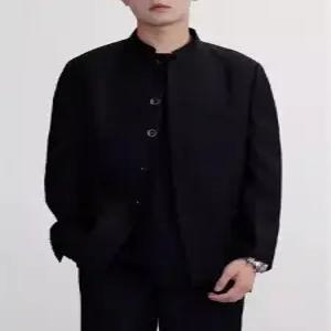 키체샵 남자 캐주얼 정장세트 정장코트 봄가을 약혼 정장 차이나카라 HO3