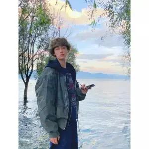 키체샵 페이크 투피스 빈티지 남친 야구 코트 봄가을 카무플라주 다운 재킷 파일럿 점퍼 오버핏 HO3