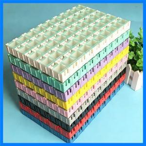 100개 SMD 부품 보관 상자 컨테이너 전자 케이스 키트 # 자동 팝업 패치박스(색상 랜덤)