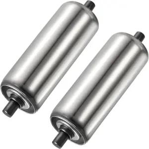 요키브 컨베이어 롤러 2개 스테인리스 교체 부드러운 움직임 공장 창고 사용에 적합 (실버 2인치 다이아