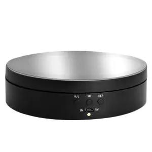 회전판 충전식 턴테이블 디스플레이 플러그인 투명 아크릴