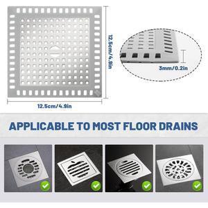 1개 샤워 배수구 머리카락 커버 거름망 싱크 욕실 막힘 방지 필터 쓰레기 스테인리스 화장실