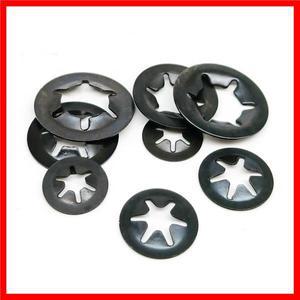 350 개/상자 M2.5-M10 외부 서 클립 자동 잠금 고정 푸시 온 샤프트 베어링 스냅 링 와셔 키트 세트 검정색