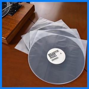 50Pcs 7/10/12 인치 비닐 레코드 보호기 정전기 방지 LP 봉투 슬리브 내부 외부 플라스틱 투명 커버 컨테이