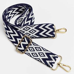1조각 1.50 인치 와이드 조절 가능 핸드백 스트랩 지갑 교체 어깨 크로스 바디 W 패턴 자카드