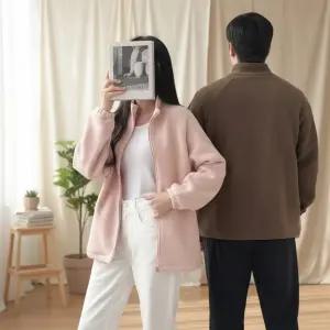 남녀공용 따뜻한 양털 캐주얼 자켓