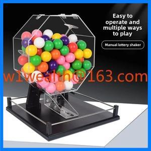 투톤 볼 번호 선택기 수동 복권 기계 탁구 용품 행운의 회전판 입찰