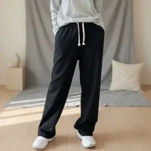 세미와이드 코튼 팬츠 남녀공용 무지