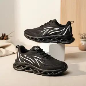 남성용 캐주얼 프린트 메시 스니커즈