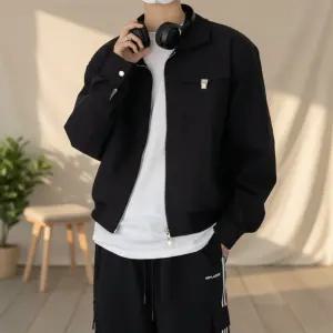 남성 봄가을 루즈핏 크롭 자켓