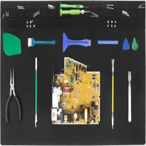 23.7 x13.8 초대형 납땜 매트 프리미엄 실리콘 932°F 내열 수리 다리미 DIY 프로젝트 전자제품 휴대폰