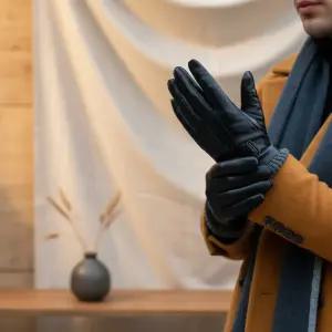 남성 일상 출퇴근 운전 고급 아웃도어 방한 장갑