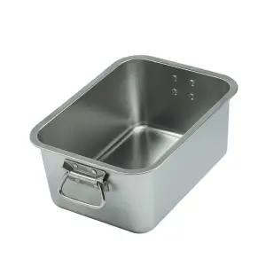 스텐 업소용 반찬통 스텐통 뷔페 식당 사각 손잡이