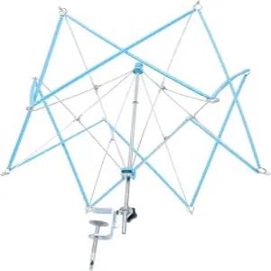 CHOTIME 실 볼 와인더 우산 뜨개질 홀더 뜨개질용 스위프트 스테인리스 스틸 휴대용 크로치 공예용 스탠드