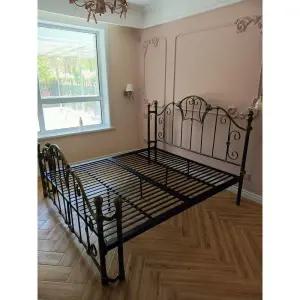 유럽식 베드 흰색 철제침대 매트리스받침대 200mmX900mm 프레임 공주