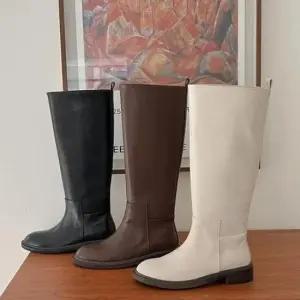 여자앵클부츠 데일리 부츠 로우힐 둥근코 캐주얼 롱 3cm