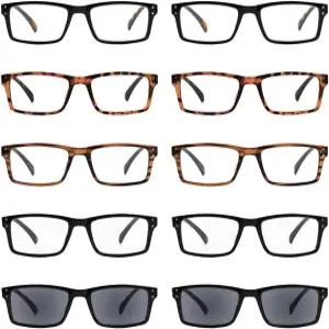 케퍼 5팩 블루 라이트 필터 안경 여성 - 패션 컴퓨터 독서