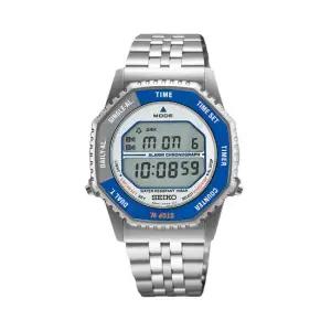 세이코 SMGG21P1 레트로 팔각 전자 공용 메탈 시계