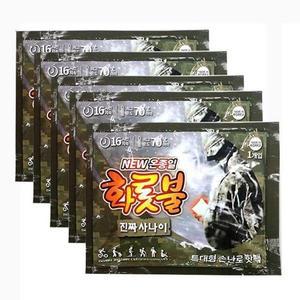 [2개구성] YH 방한 온종일 진짜사나이 5개 흔드는 화롯불 캠핑용 군인 x 핫팩특대형160g LWFG1MW2