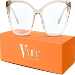 여성용 VMJFBJ 블루 라이트 안경 패션 캣 안티 차단 TR90 경량 컴퓨터 게임 및 화면 사용 눈의 피로를