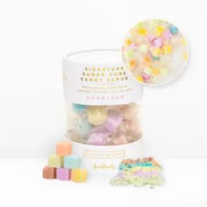 본블리시티 슈가 큐브 캔디 스크럽 30개 - 다양한 향 부드러운 손 발 바디 각질 제거제가 함유된 선물 세트