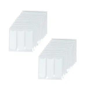 달 모양 프렌치 매니큐어 스티커 - 24매의 셀프 접착 네일 아트 스텐실 및 스마일 라인 가이드 (1000개