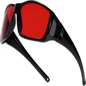 파란색 및 녹색 빛 차단을 위한 TIJN 소니아 수면 안경 듀얼 AR 코팅이 된 빨간색 렌즈 게임 화면용