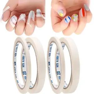 MOLILON 4롤 네일 아트용 테이프 셀프 접착 스트라이핑 프렌치 팁 가이드 스티커 DIY 장식용 도구 (폭