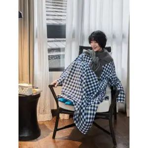 피로달 원피스 치마 롱 여친 가을 빈티지 긴팔 체크 HO3