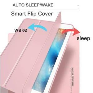 호환 아이패드 케이스 Air Pro 미니 3 4 5 6 7 8 9 10 세대 11 12.9 13 인치 2024 M4 가죽 소프트 스탠드