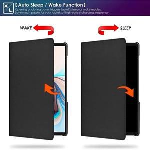 호환 레노버 샤오신 Pad Pro 12.7 인치 2025 Funda TB373FU/TB375FC 가죽용 360도 회전 케이스 웨이크 업/