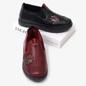 겨울패딩신발 엄마 할머니 겨울신발 방한화 스니커즈 털슬립온 털신