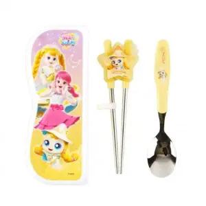 [에이치플러스몰]어린이 양손 젓가락 교정 훈련 초보 스푼 캐릭터 세트