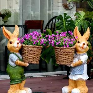 야외 정원조형물 장식 인테리어토끼 바닥조성5845 동물 펜트하우스 다육대