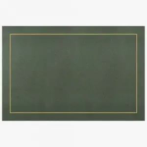 PVC 양면 테이블 매트 그린그레이