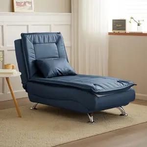 1인용 리클라이너 쇼파 오렌지 가죽 대형 의자 좌식 무중력