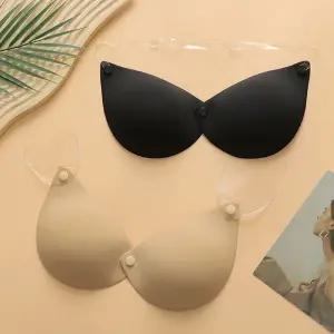 브이업누드브라 하트 홀터넥 볼륨 가슴골 접착 리프팅 속옷 스킨브라 메이커 패치