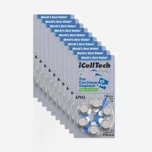 아이셀텍 인공와우 배터리 코클리어 메델 AB 칸소 보청기 배터리 675CI(60알)