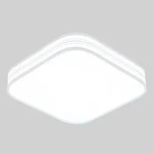 450mm원형등 국산 사각 LED 직부등 주광 KC 주방조명 15W 6.5K