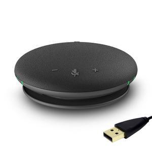 회의 통화를 위한 DAIPU 블루투스 컨퍼런스 스피커 및 마이크 USB 스피커폰 360 음성 픽업 최대 거리 32.8피트 노이즈 캔슬링