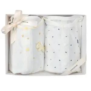 갤러리아 신생아,백일,WH,NY)스타코니뱀부반팔우주복내의셋트(36370-041-14/054-2