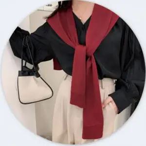 어깨 여성 니트 여름 레이어드 가디건 얇은 봄 숄