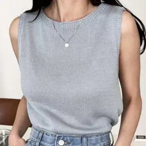 여성 여자 니트 티셔츠 티 민소매 봄 여름 가을 이너 레이어드 라운드 무지 기본 베이직 데일리 캐주얼 컬